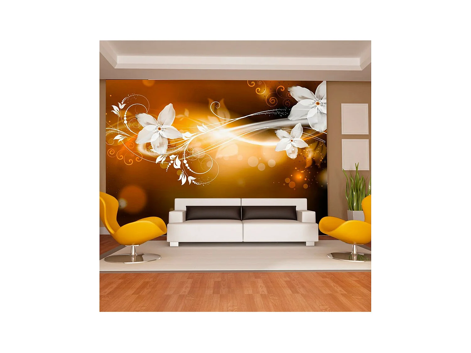 Papier Peint "Snow Flower" 105 x 150 cm