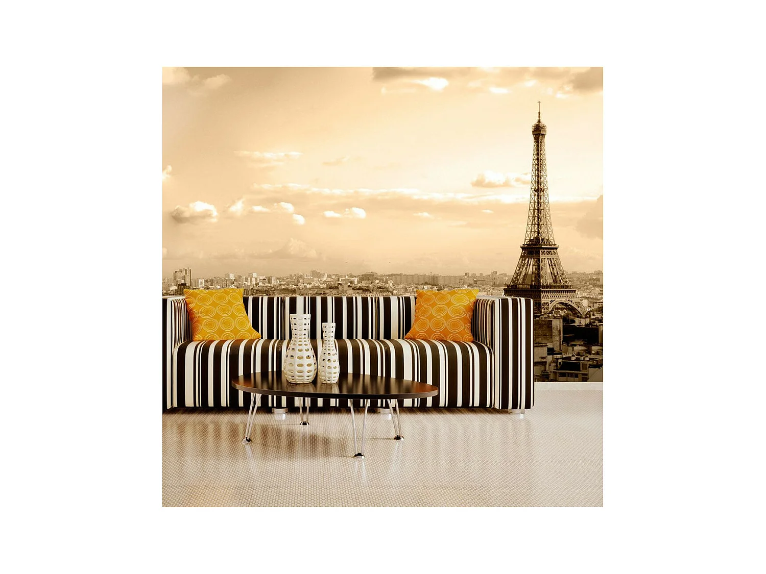 Papier Peint "Paris Panorama" 193 x 250 cm