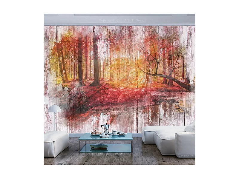 Papier Peint "Autumnal Forest" 140 x 200 cm