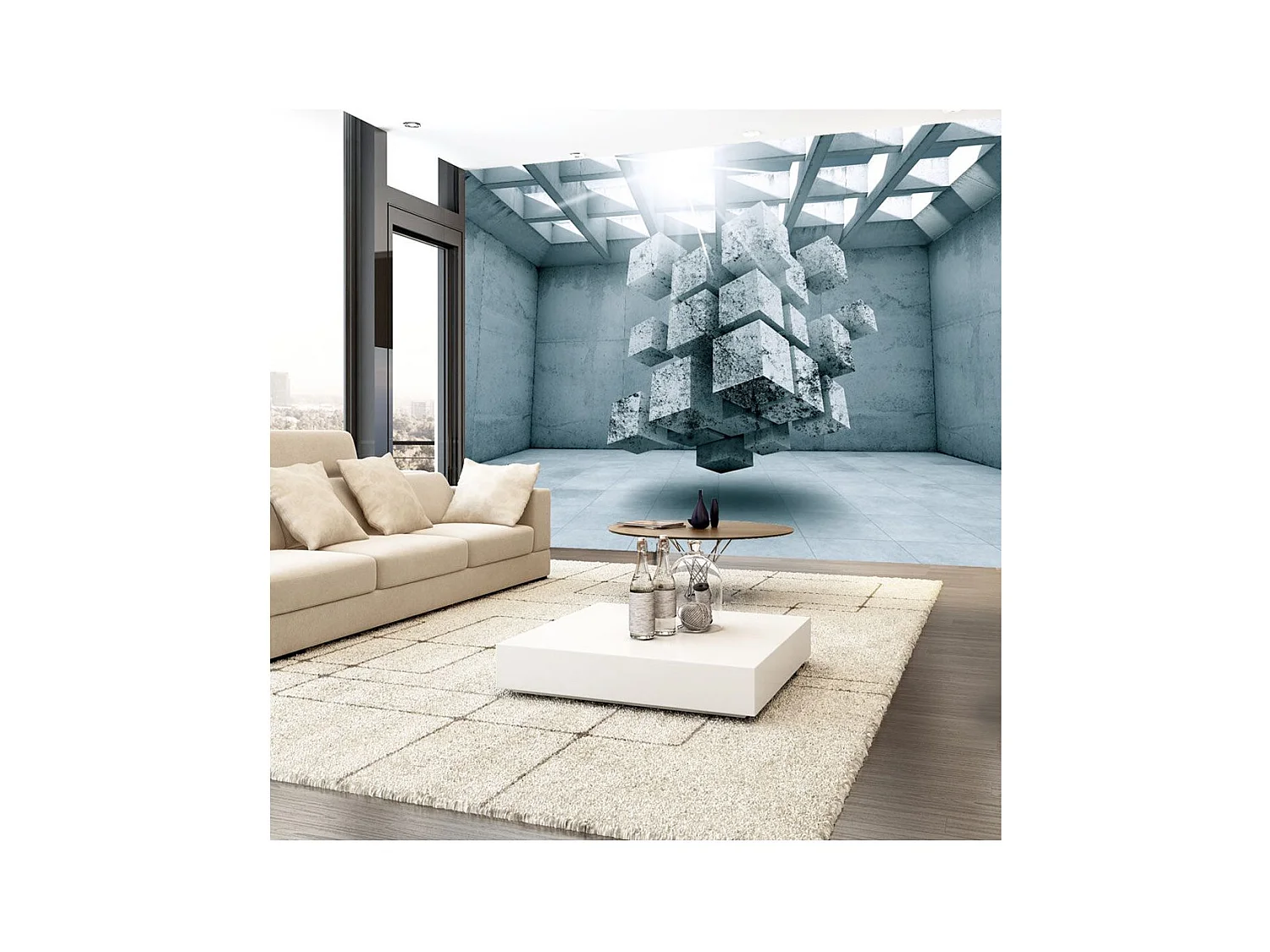 Papier Peint "Trapped in Space" 105 x 150 cm