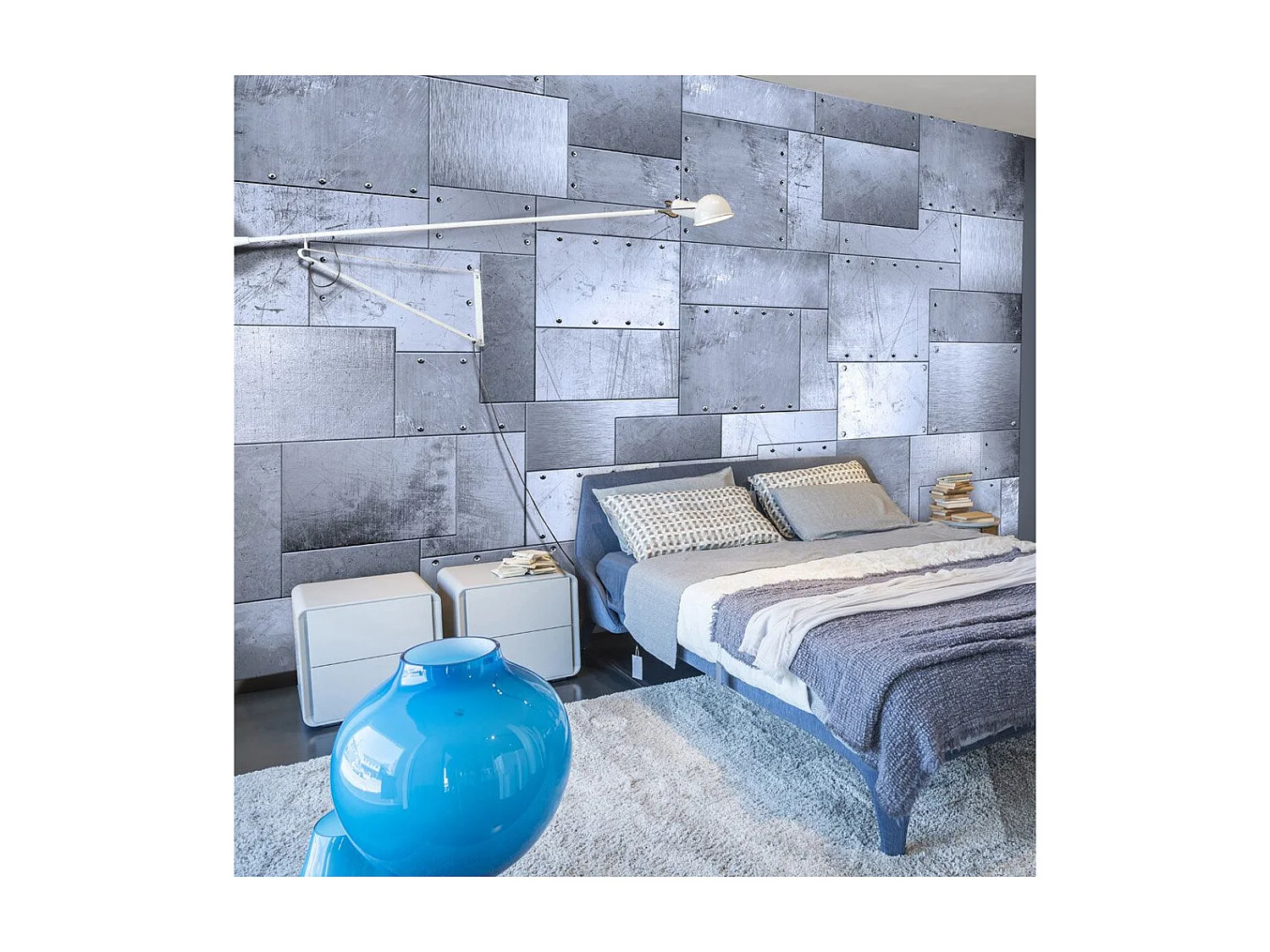 Papier Peint "Industrial Mosaic" 70 x 100 cm