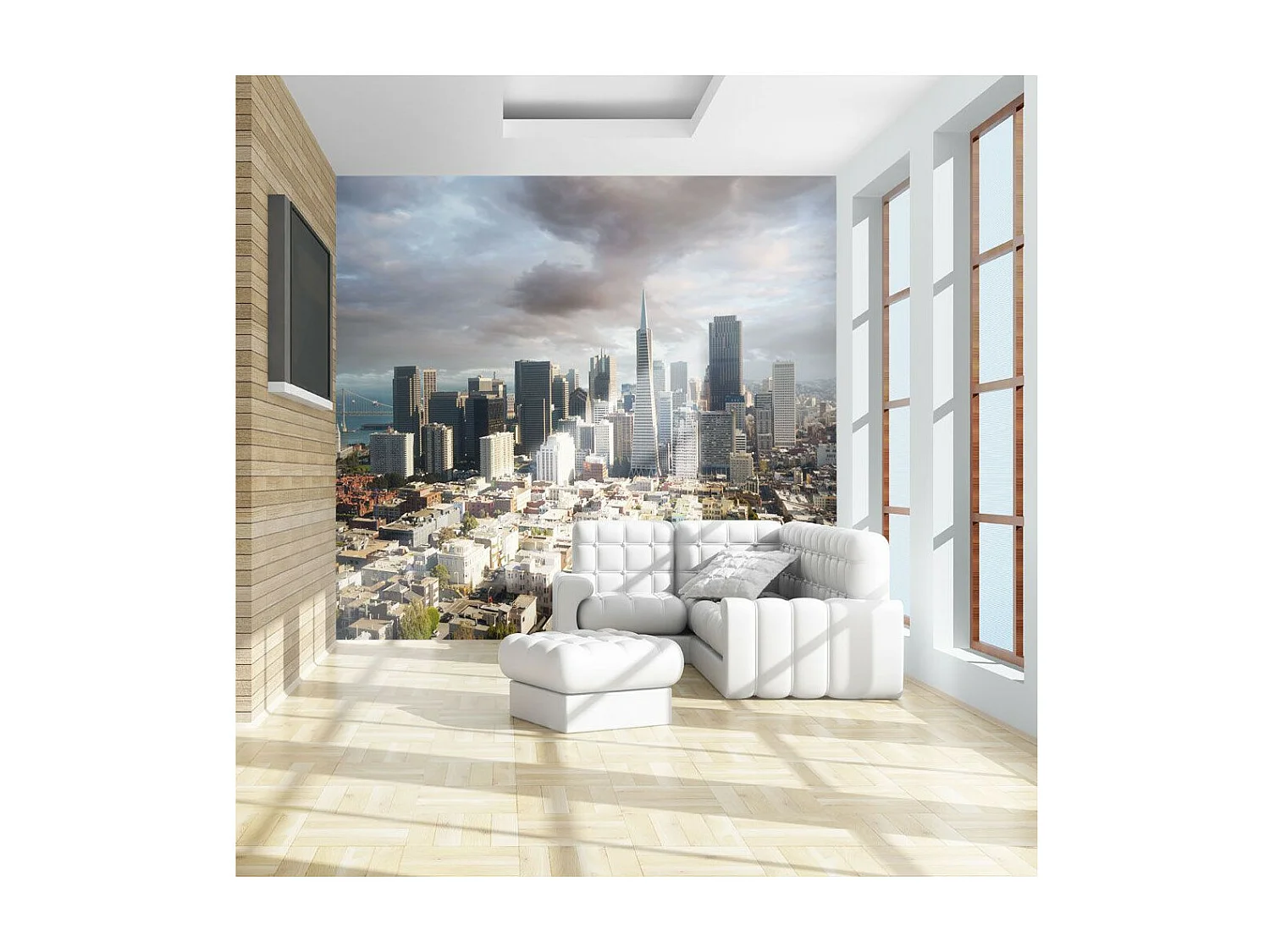 Papier Peint "Arbres : Tunnel D'automne" 270 x 350 cm