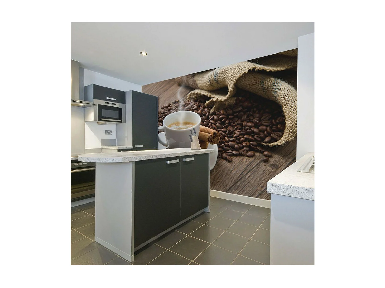 Papier Peint "Star Anise Coffee" 231 x 300 cm