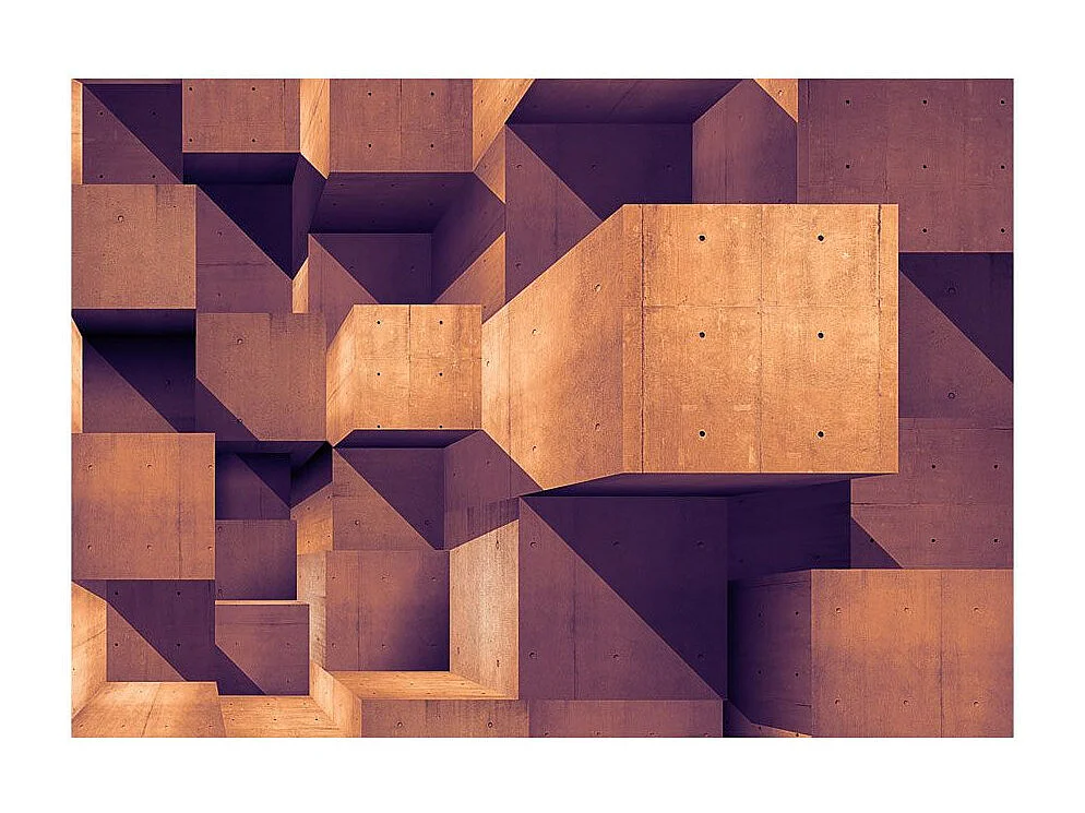 Papier Peint "Sunset Over the Concrete City" 245 x 350 cm