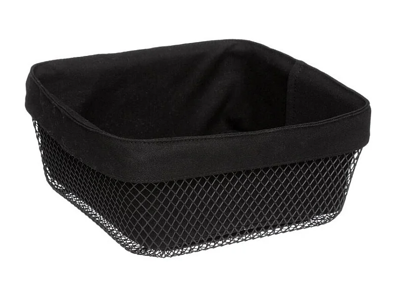 Corbeille à Pain Carrée "Mayaj" 25cm Noir