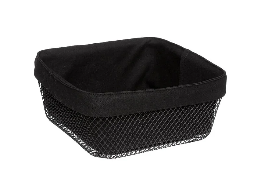 Corbeille à Pain Carrée "Mayaj" 25cm Noir