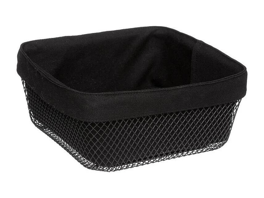 Corbeille à Pain Carrée "Mayaj" 25cm Noir