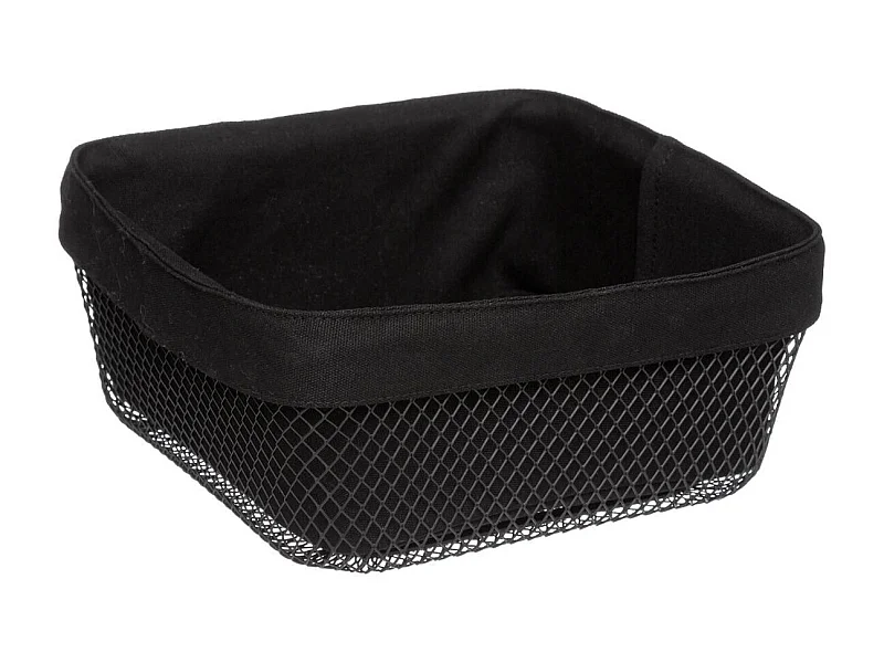 Corbeille à Pain Carrée "Mayaj" 25cm Noir