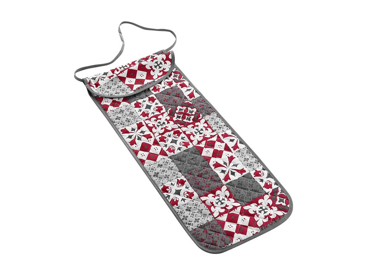 Sac à Pain "Credence" 28x70cm Gris & Rouge