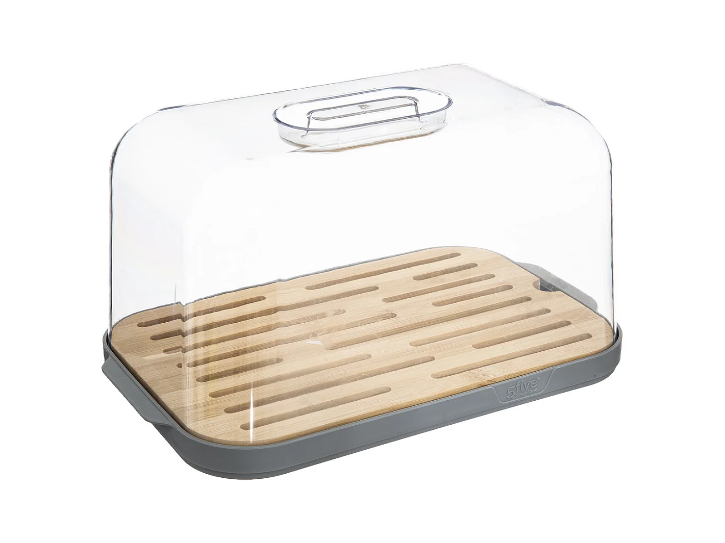 Boîte à Pain "Fresheat" 29cm Gris & Naturel