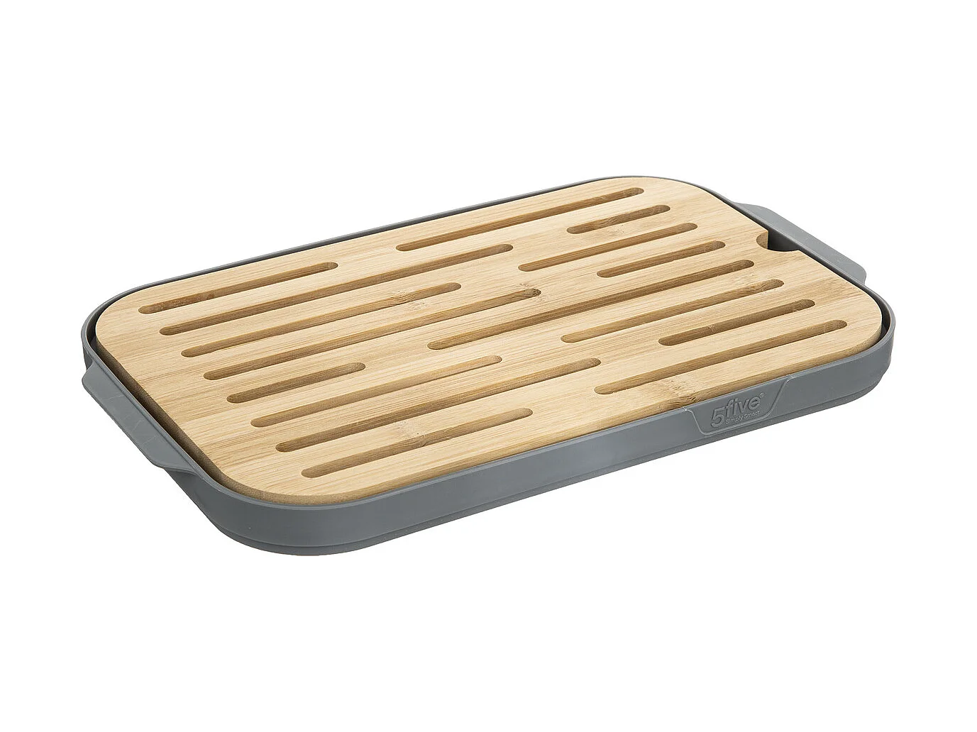 Boîte à Pain "Fresheat" 29cm Gris & Naturel