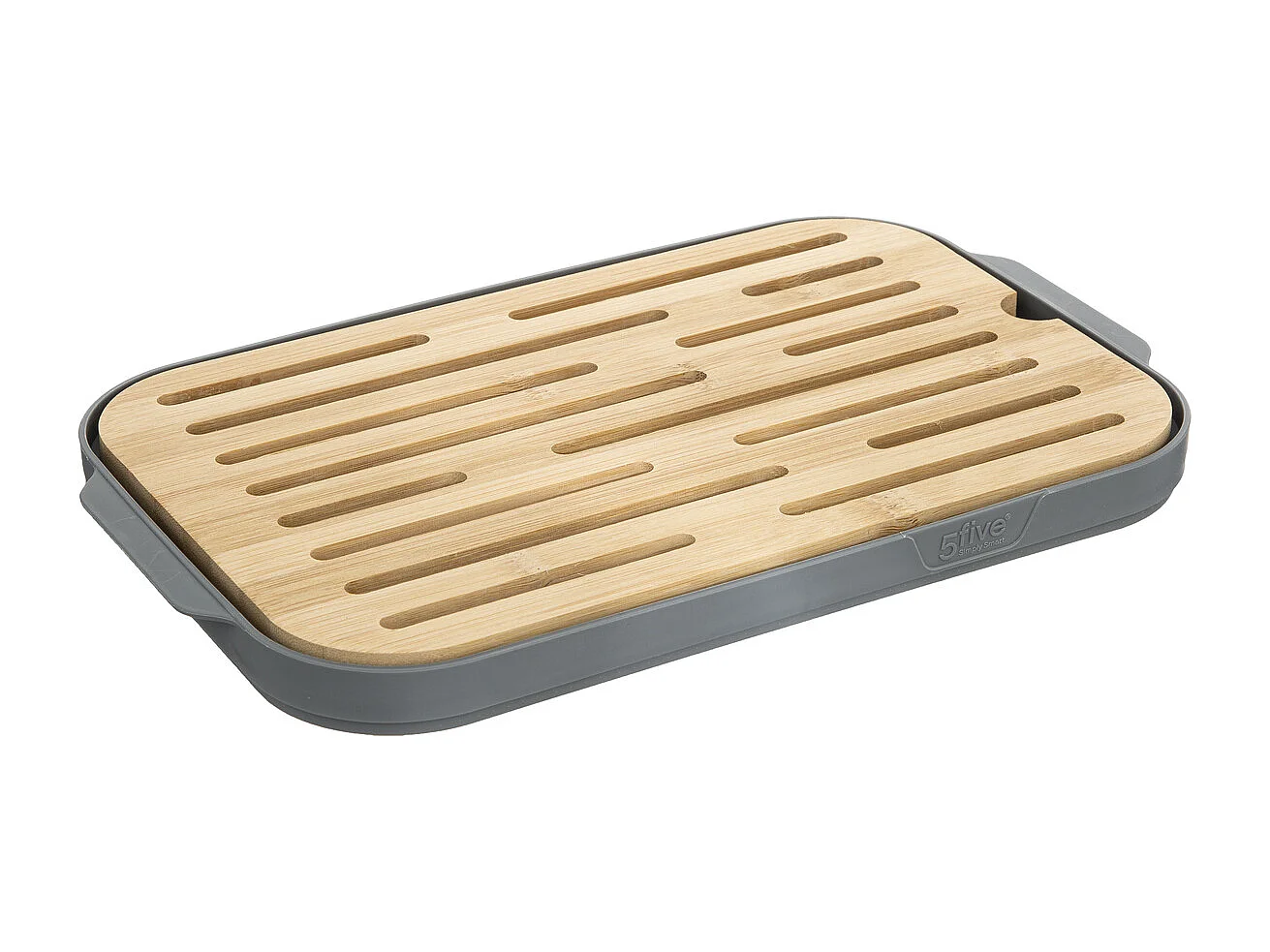 Boîte à Pain "Fresheat" 29cm Gris & Naturel