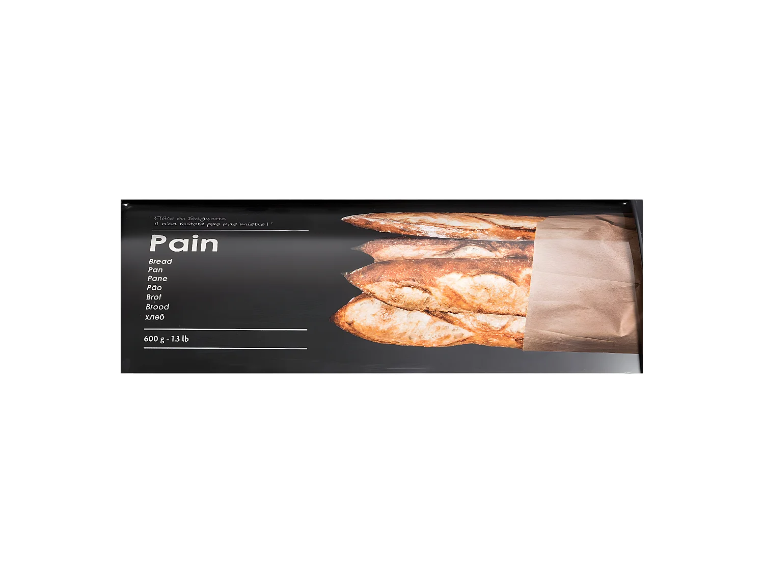 Boîte à Pains "Relief II" 36cm Noir