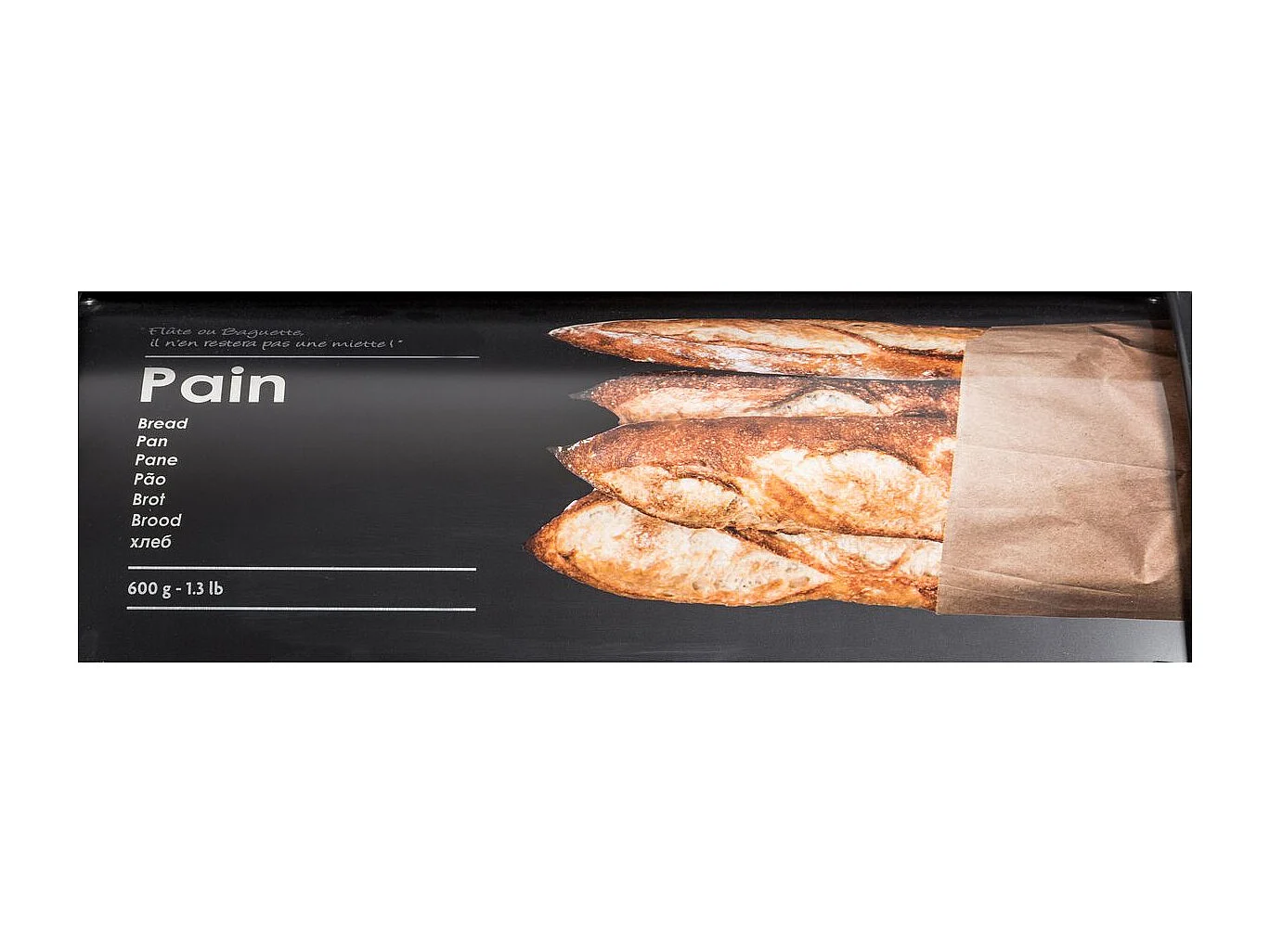 Boîte à Pains "Relief II" 36cm Noir