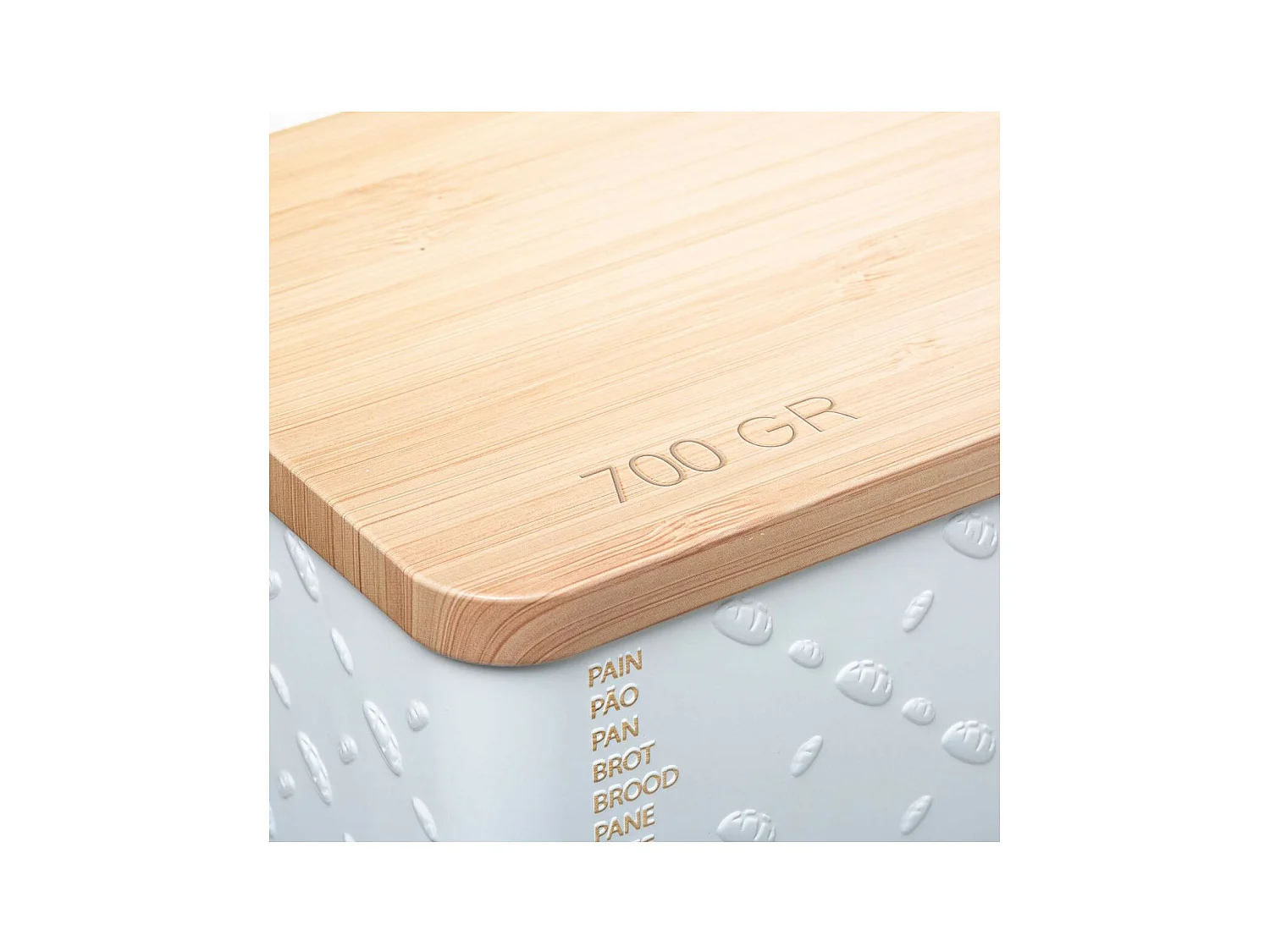 Boîte à Pain "Scandi" 31cm Blanc