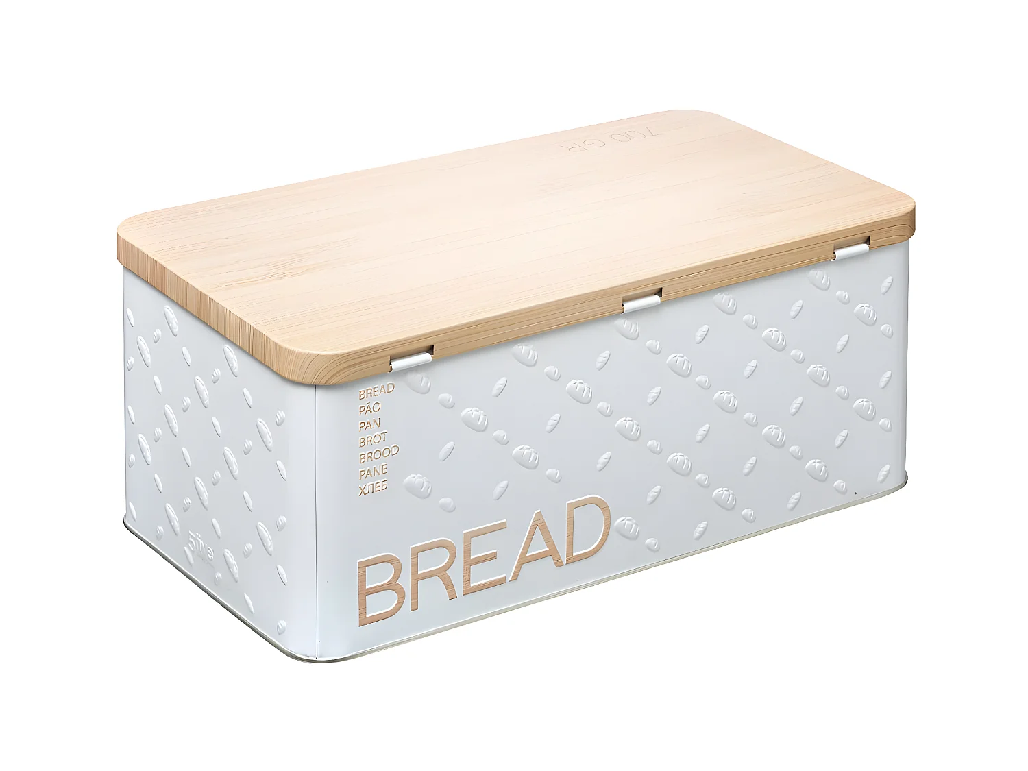 Boîte à Pain "Scandi" 31cm Blanc