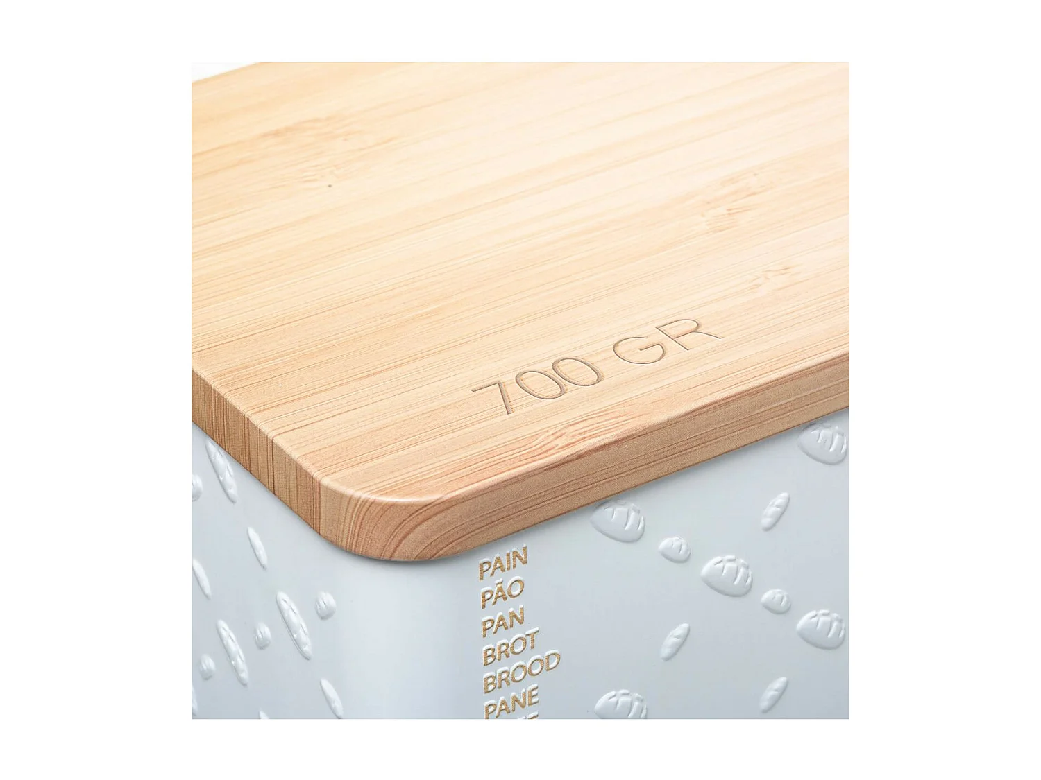 Boîte à Pain "Scandi" 31cm Blanc