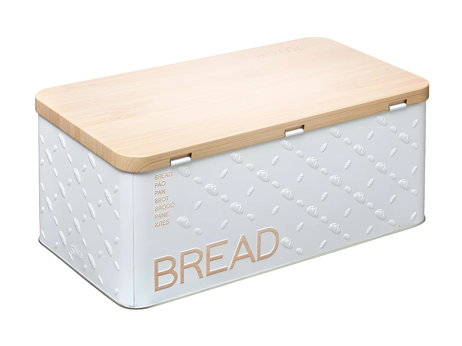 Boîte à Pain "Scandi" 31cm Blanc