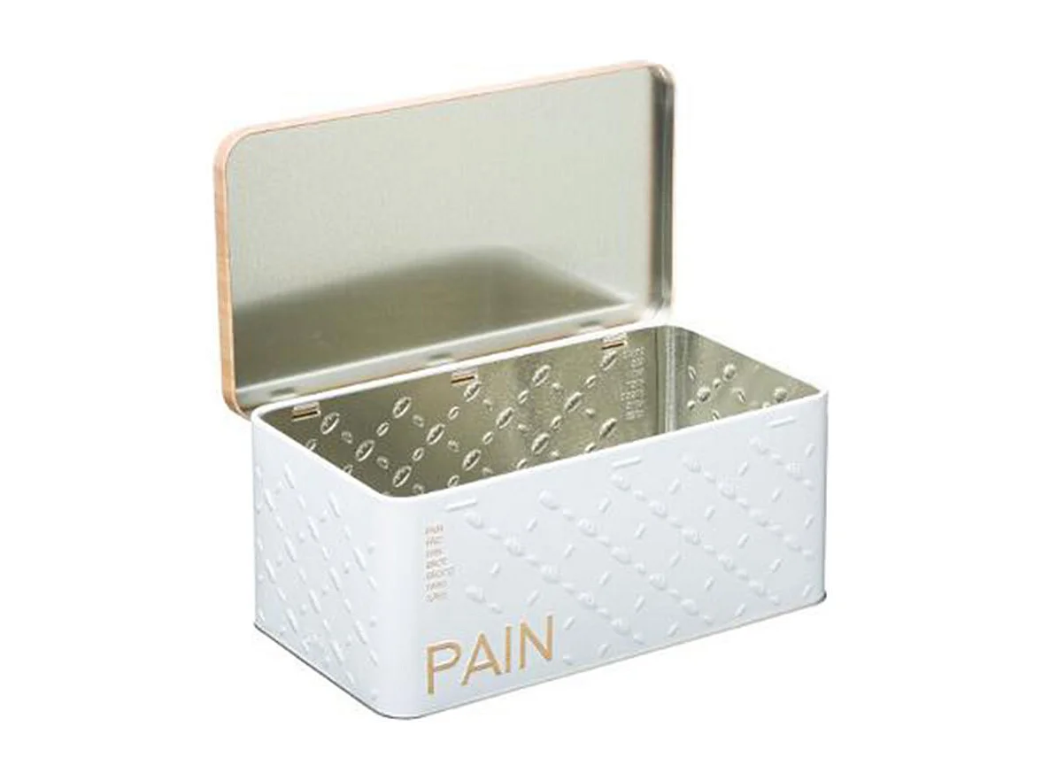 Boîte à Pain "Scandi" 31cm Blanc