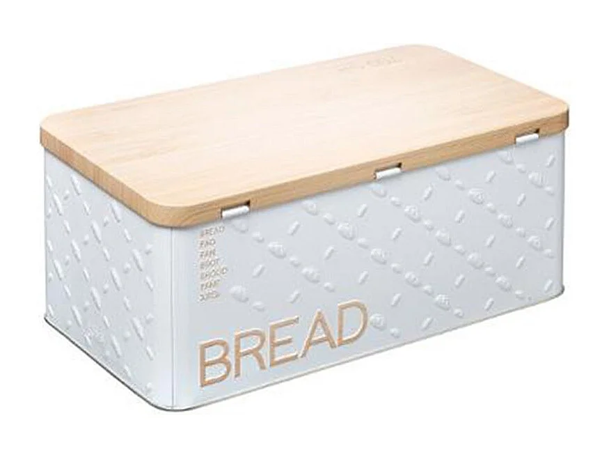 Boîte à Pain "Scandi" 31cm Blanc