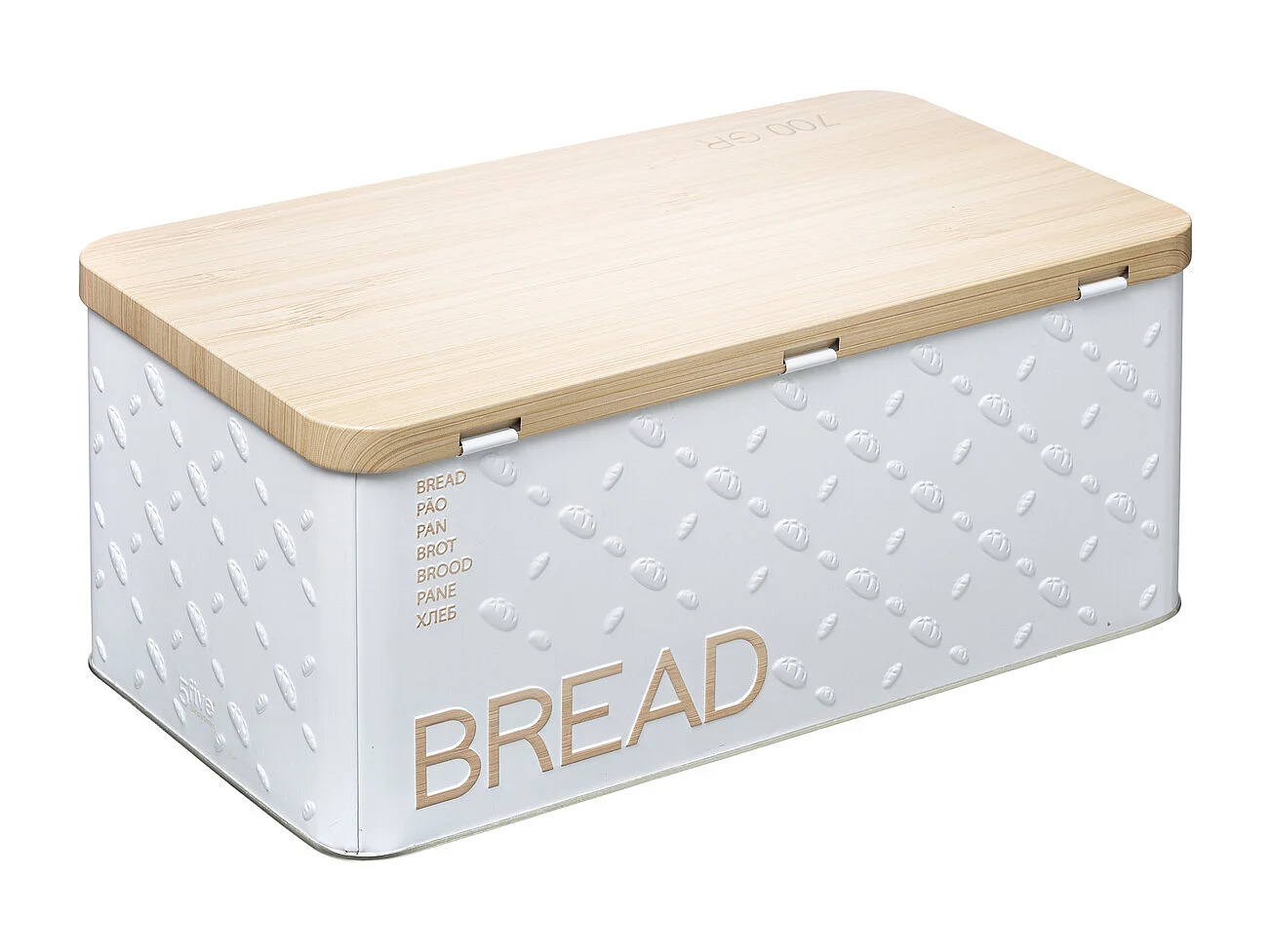 Boîte à Pain "Scandi" 31cm Blanc