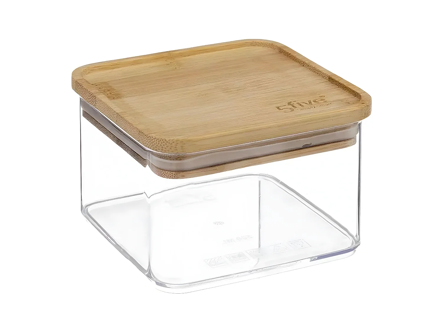 Boîte de Conservation Carrée "Eske" 500ml Naturel