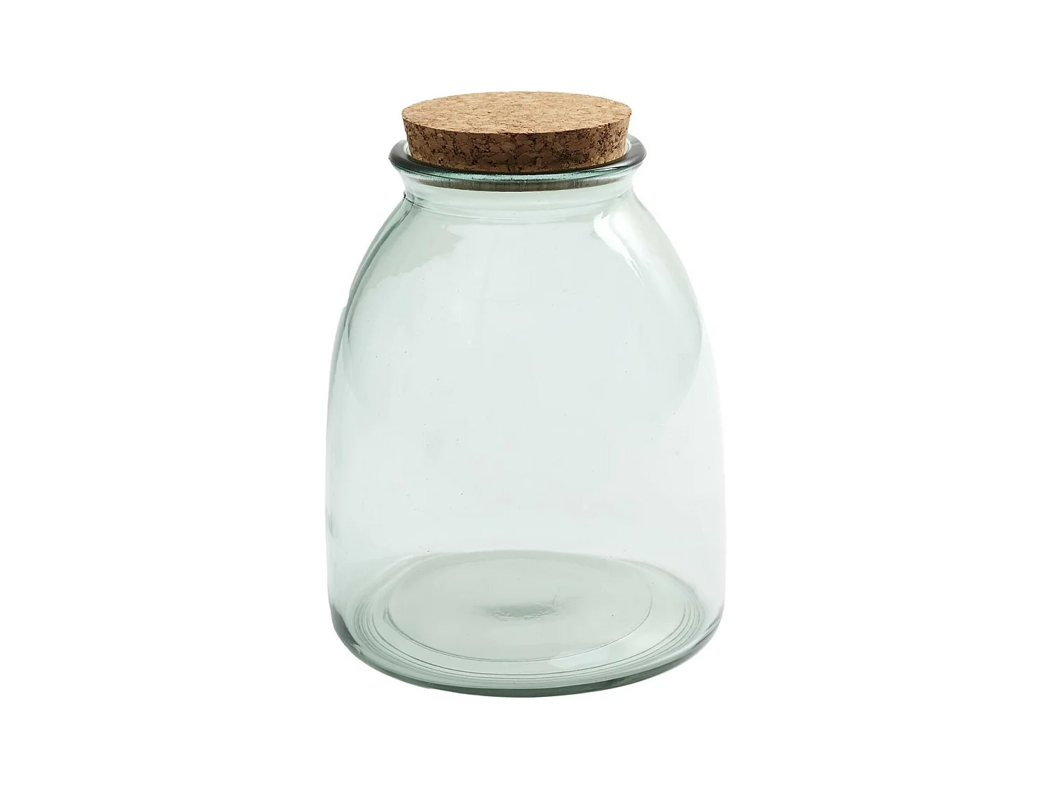 Bocal en Verre & Couvercle "Liège" 1L Transparent