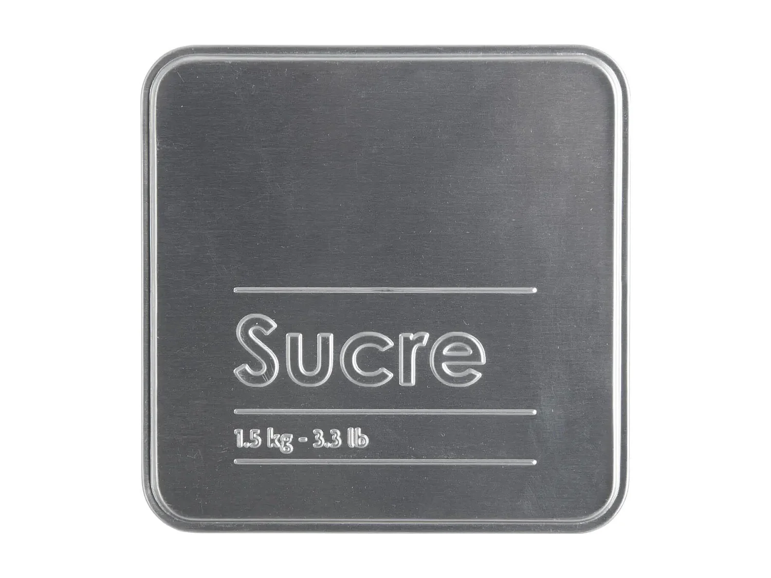 Boîte à Sucre "Relief II" 18cm Noir