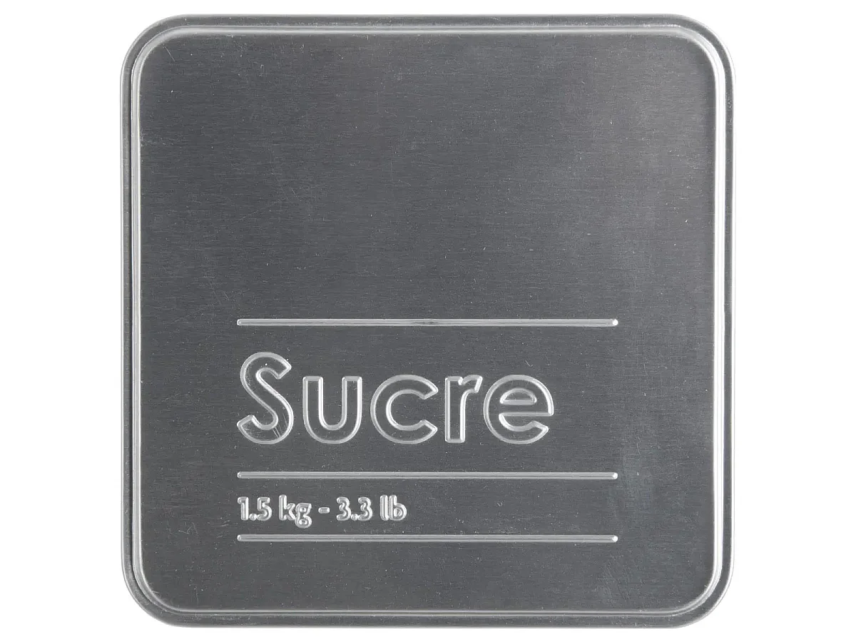 Boîte à Sucre "Relief II" 18cm Noir