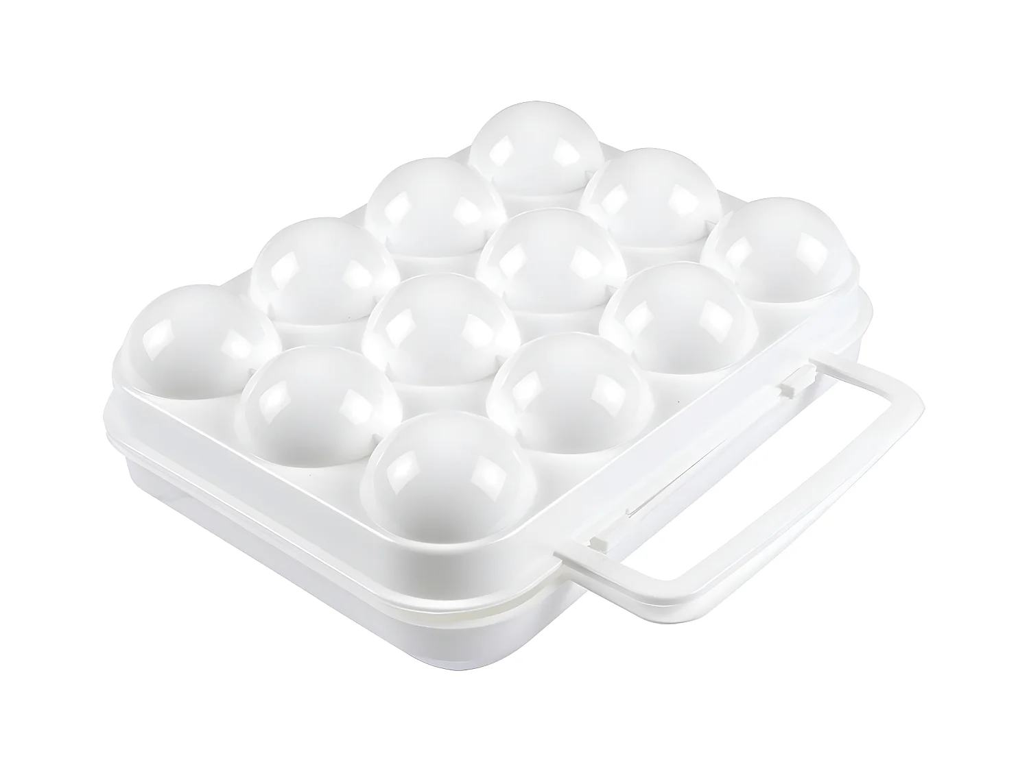 Boîte de Conservation "12 Œufs" 20cm Blanc