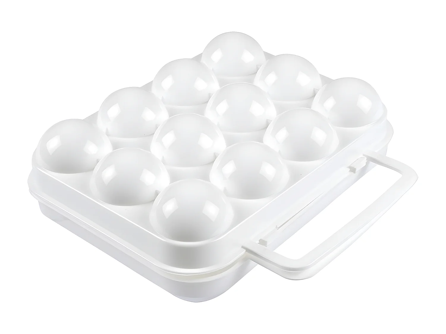 Boîte de Conservation "12 Œufs" 20cm Blanc