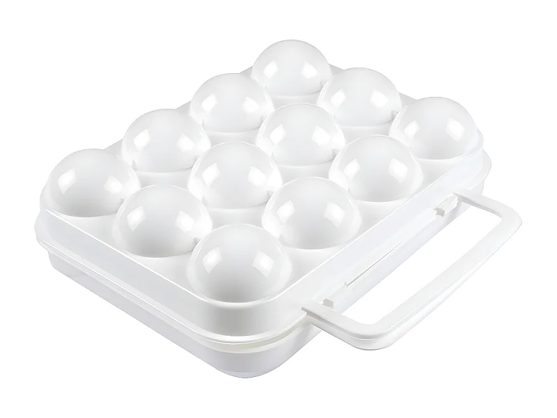 Boîte de Conservation "12 Œufs" 20cm Blanc