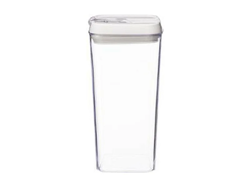 Bocal en Plastique Carré "Oslo" 1,2L Transparent