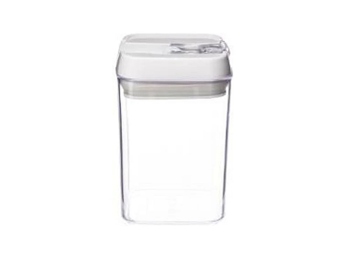 Bocal en Plastique Carré "Oslo" 800ml Transparent