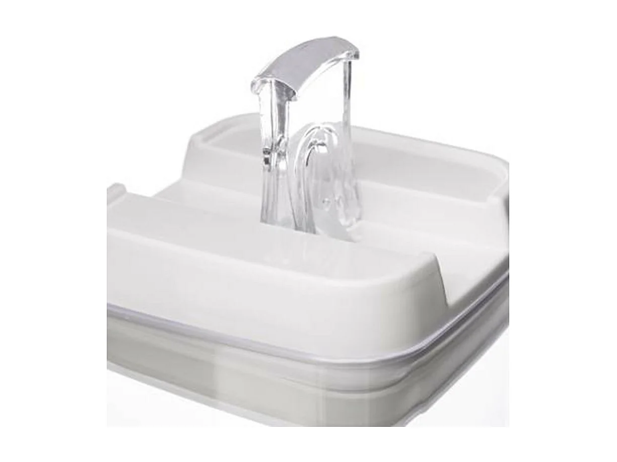 Bocal en Plastique Carré "Oslo" 800ml Transparent