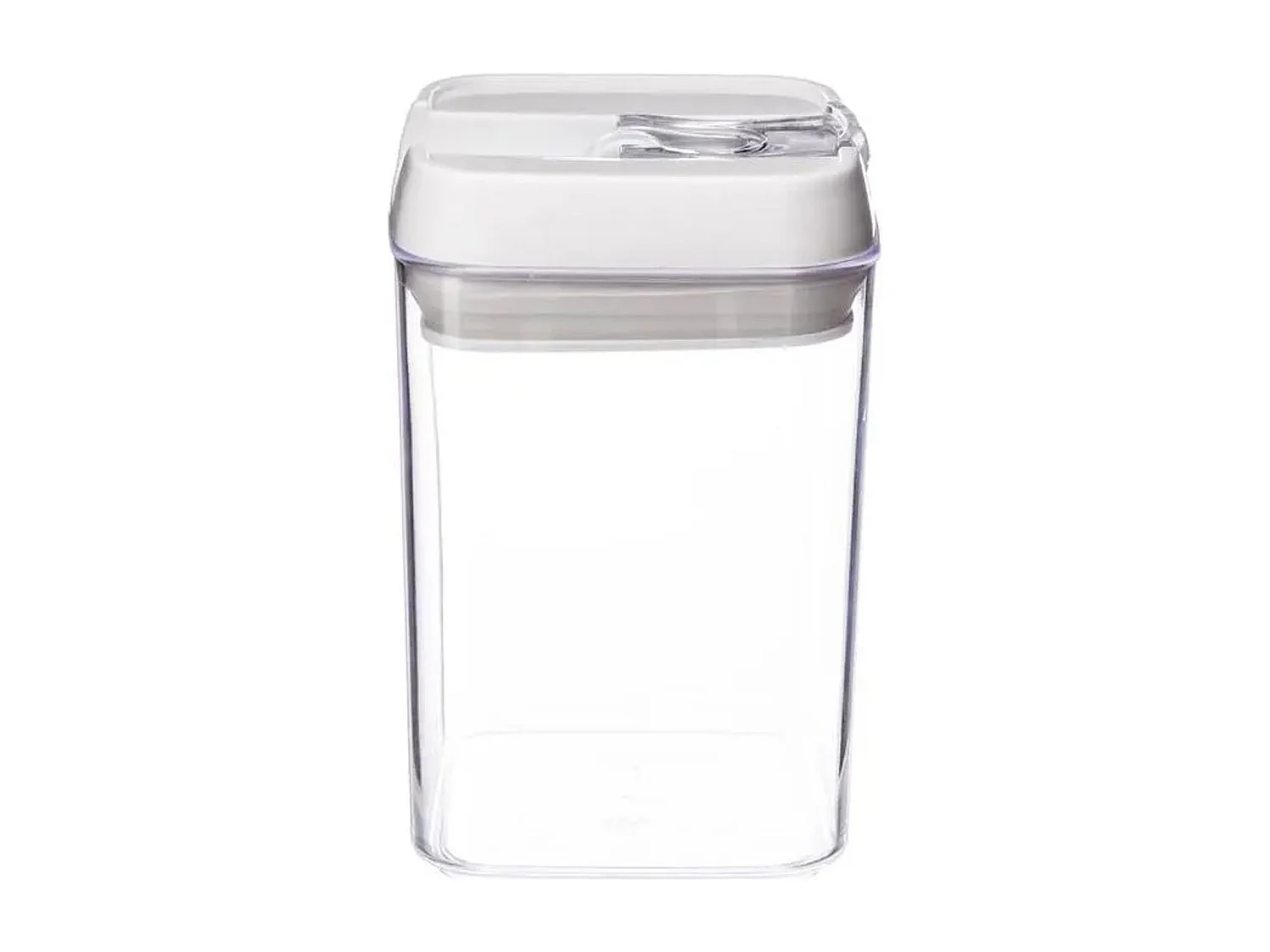 Bocal en Plastique Carré "Oslo" 800ml Transparent