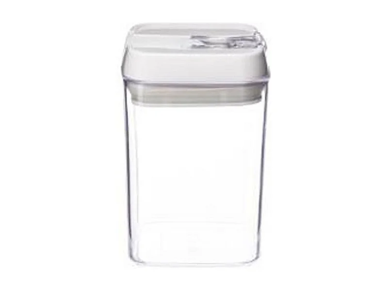 Bocal en Plastique Carré "Oslo" 800ml Transparent
