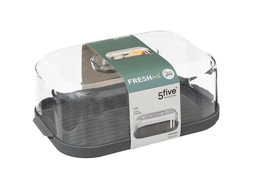 Boîte à Fromage "Fresheat" 28cm Gris