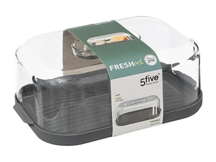 Boîte à Fromage "Fresheat" 28cm Gris