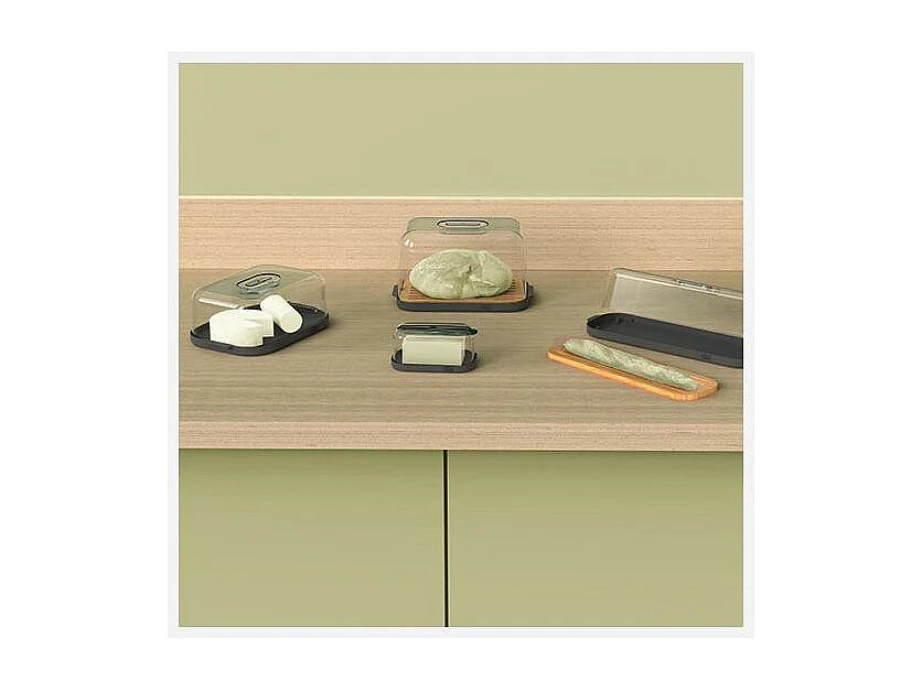 Boîte à Fromage "Fresheat" 28cm Gris