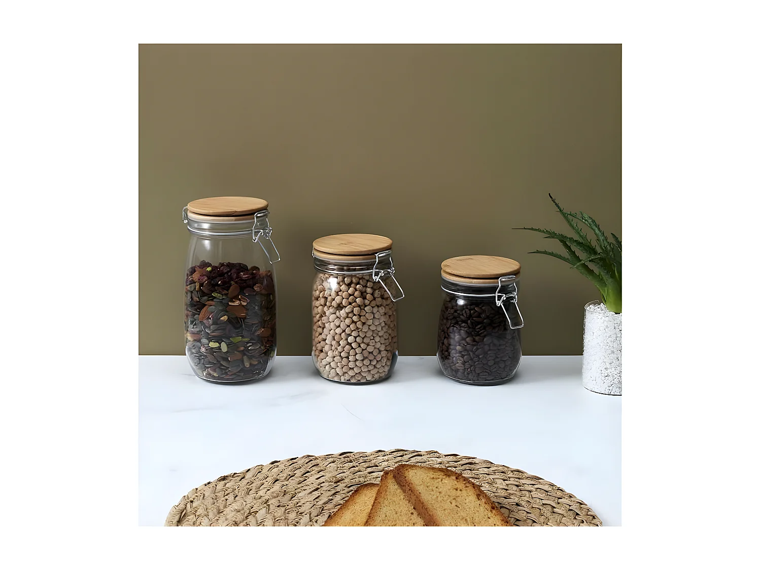 Bocal de Conservation "Nourriture" 1L Transparent