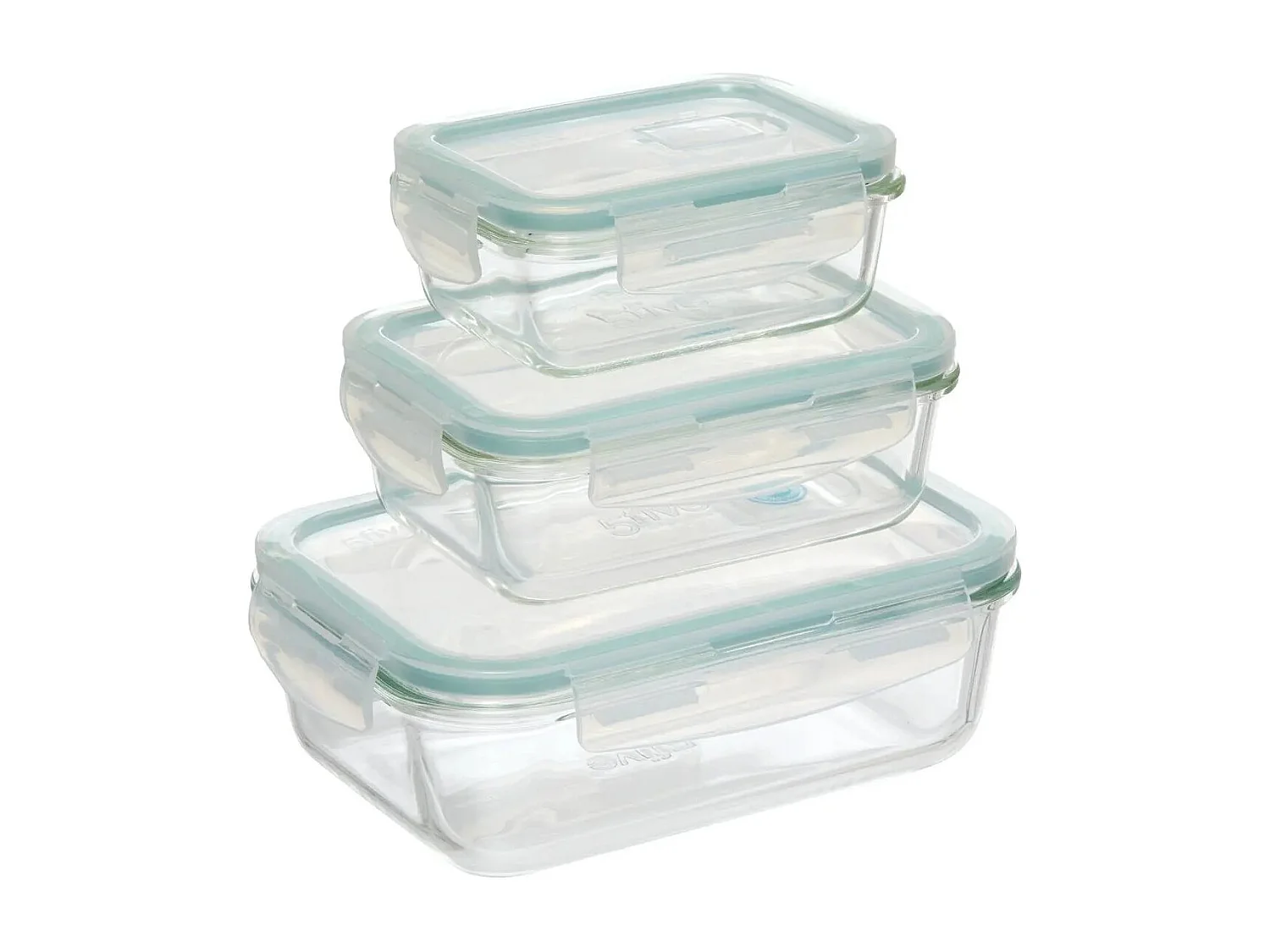 Lot de 3 Boîtes de Conservation "Clipeat" 19cm Bleu