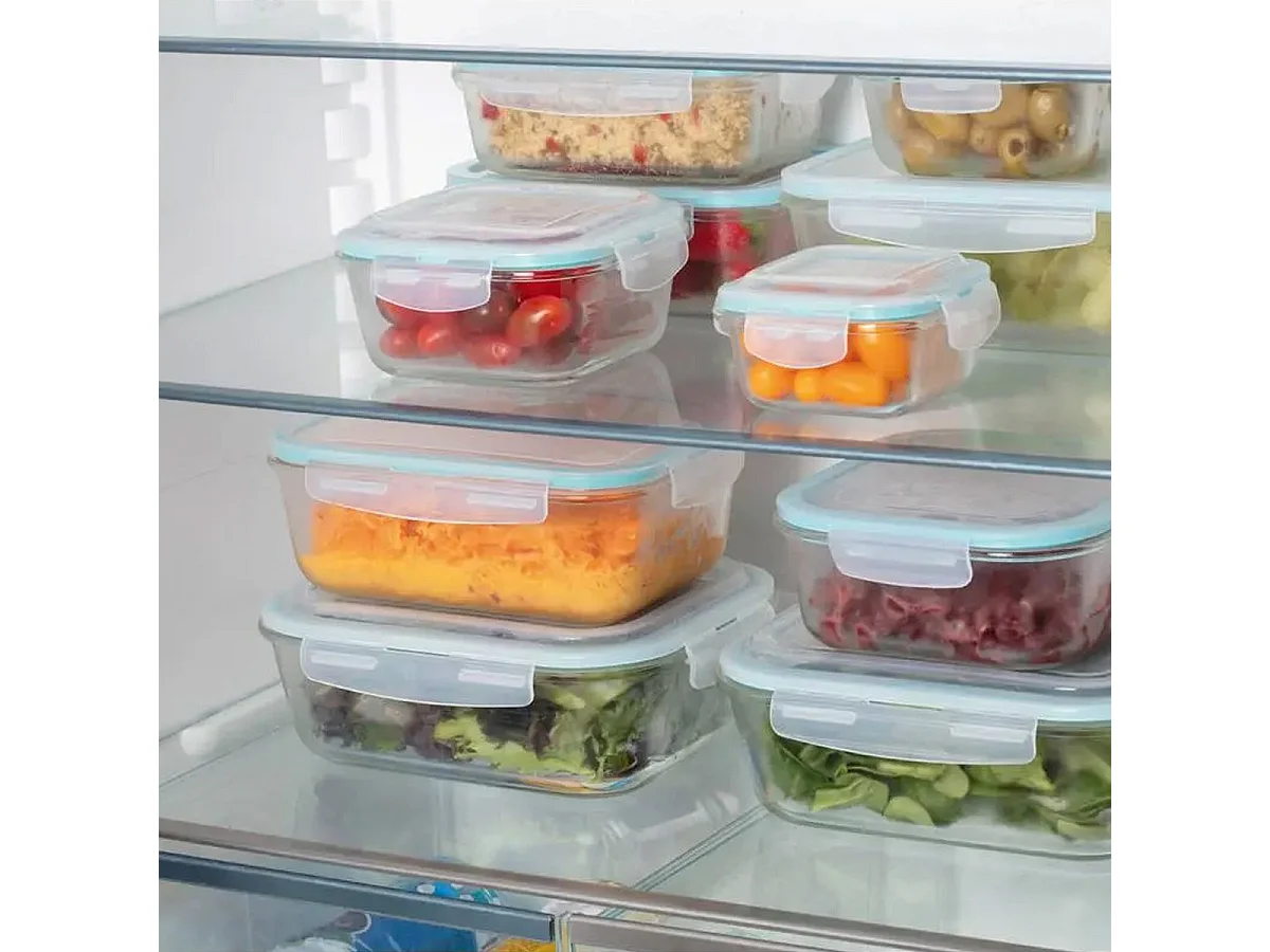 Lot de 3 Boîtes de Conservation "Clipeat" 19cm Bleu