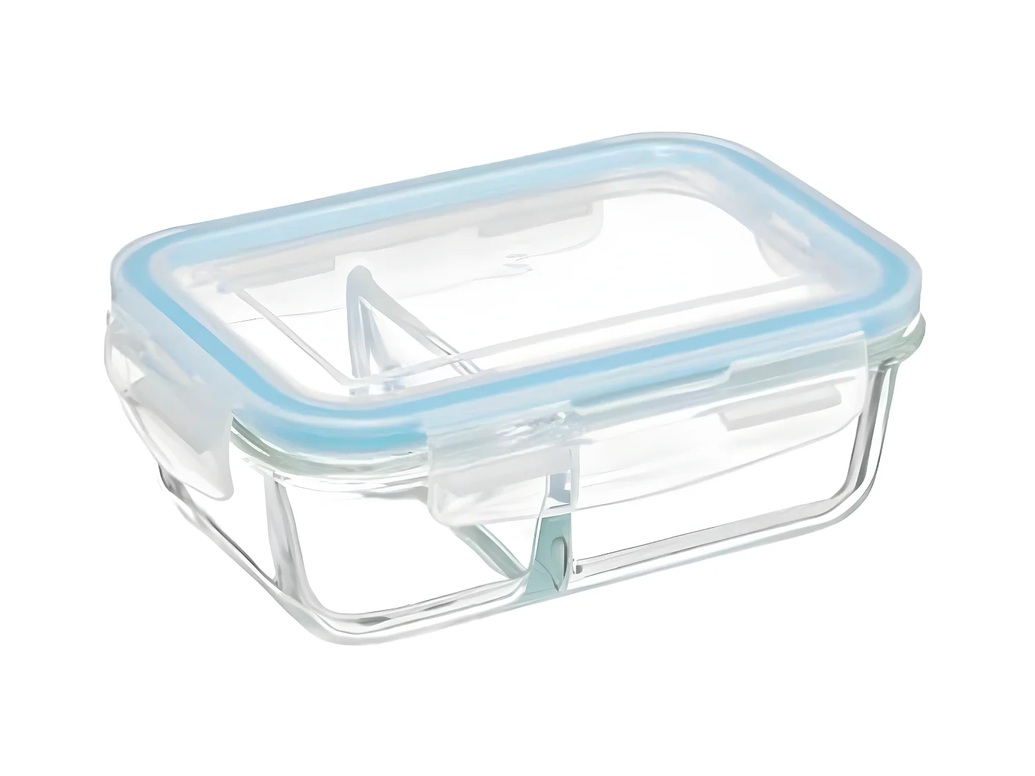 Boîte de Conservation Verre "Clipeat" 1,1L Bleu