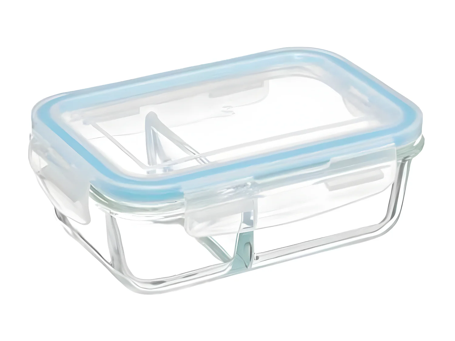 Boîte de Conservation Verre "Clipeat" 1,1L Bleu