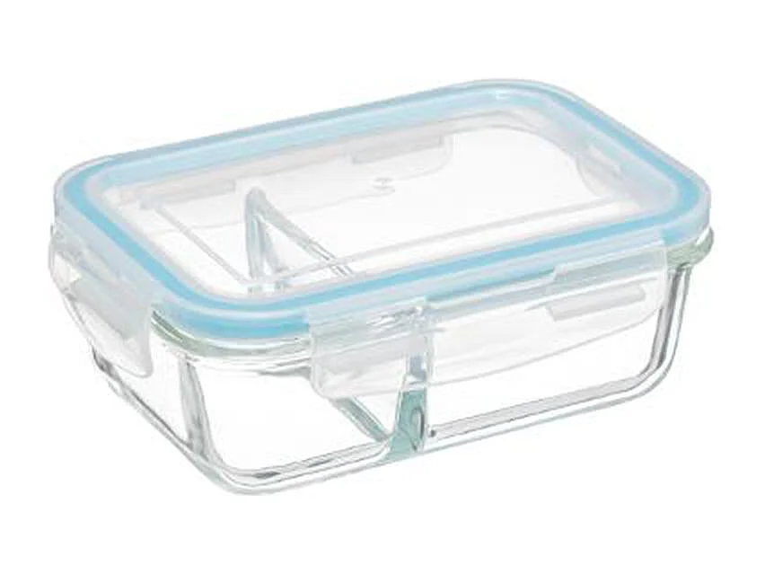 Boîte de Conservation Verre "Clipeat" 1,1L Bleu