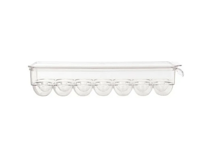 Bac de Rangement Frigo "14 Oeufs" 37cm Transparent