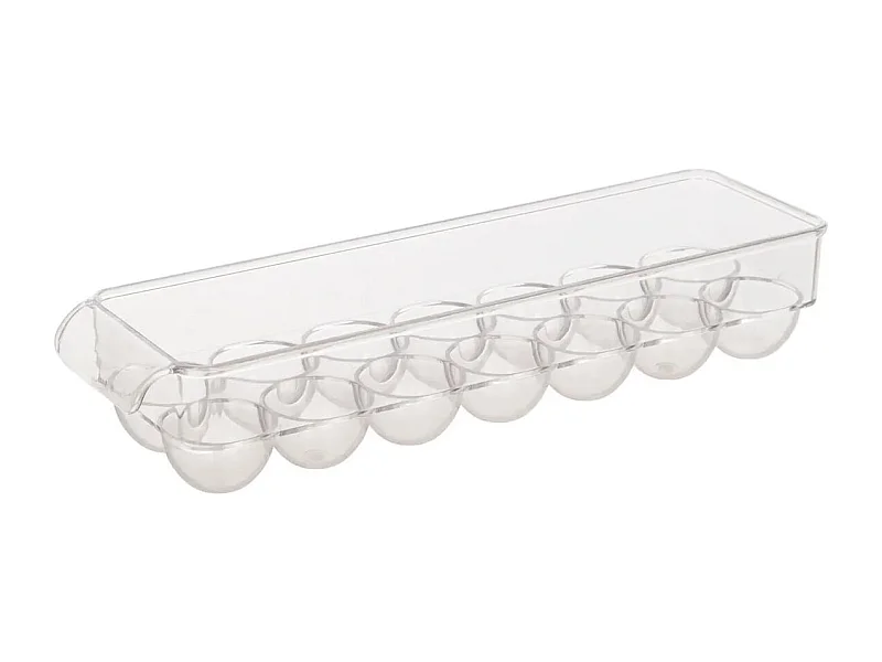 Bac de Rangement Frigo "14 Oeufs" 37cm Transparent