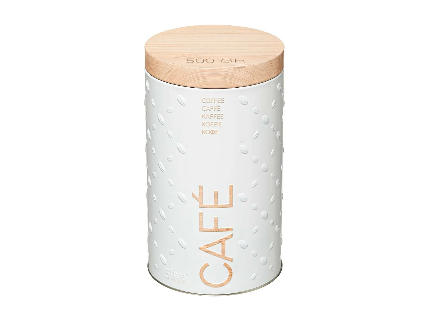 Boîte à Café "Scandi" 19cm Blanc