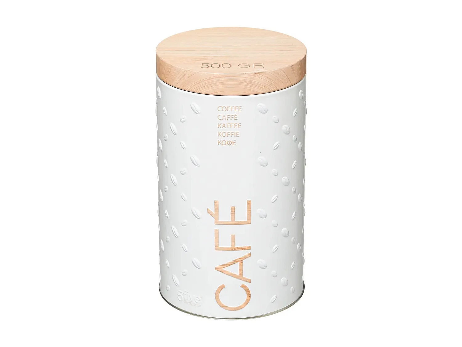 Boîte à Café "Scandi" 19cm Blanc